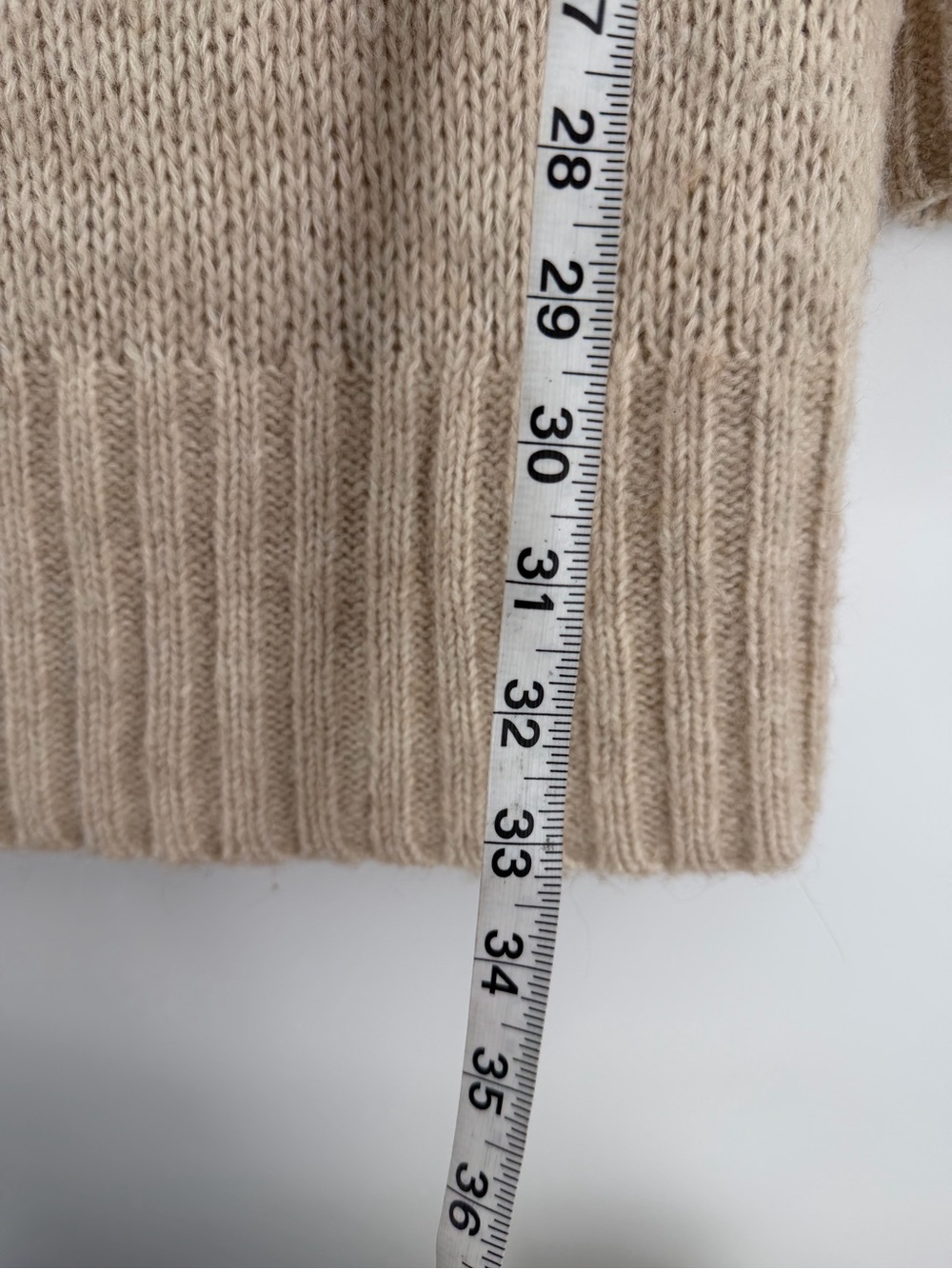 Juicy Couture Y2K Cream Alpaca Wool Blend Cowl Neck Tunic Sweater Embellished S - Picture 5 of 6